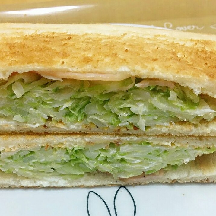 朝食 キャベツたっぷり沼サンド レシピ 作り方 By あんごるぁうさぎ 楽天レシピ